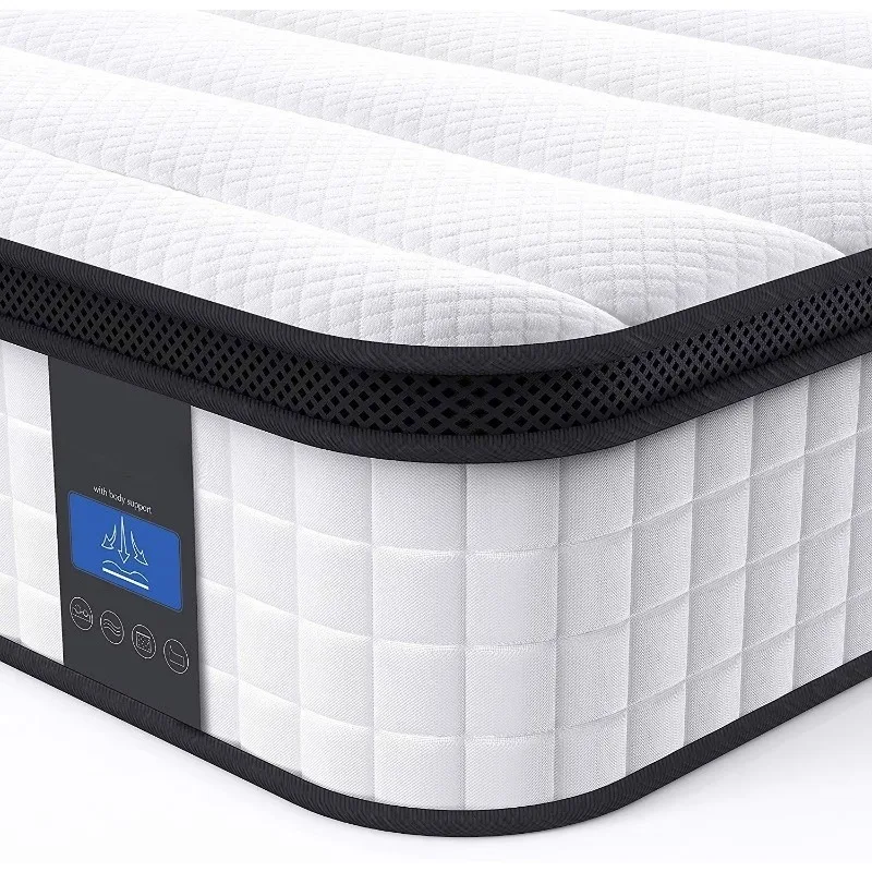 Factory Custom King Size Bed Spring Memory Foam Double Sleeping Well Twin Single Pocket Spring Mattress