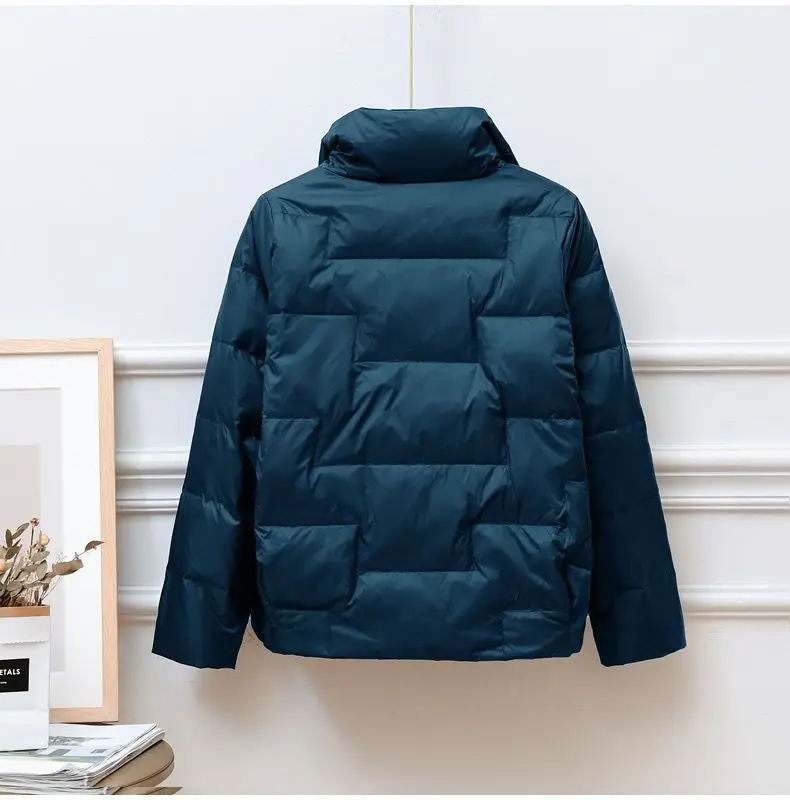 2023 Spring Autumn New Down Jacket Women's Jackets Stand-Up Collar Coat for Women Light Outerwear Female Korean Down Coat Tops