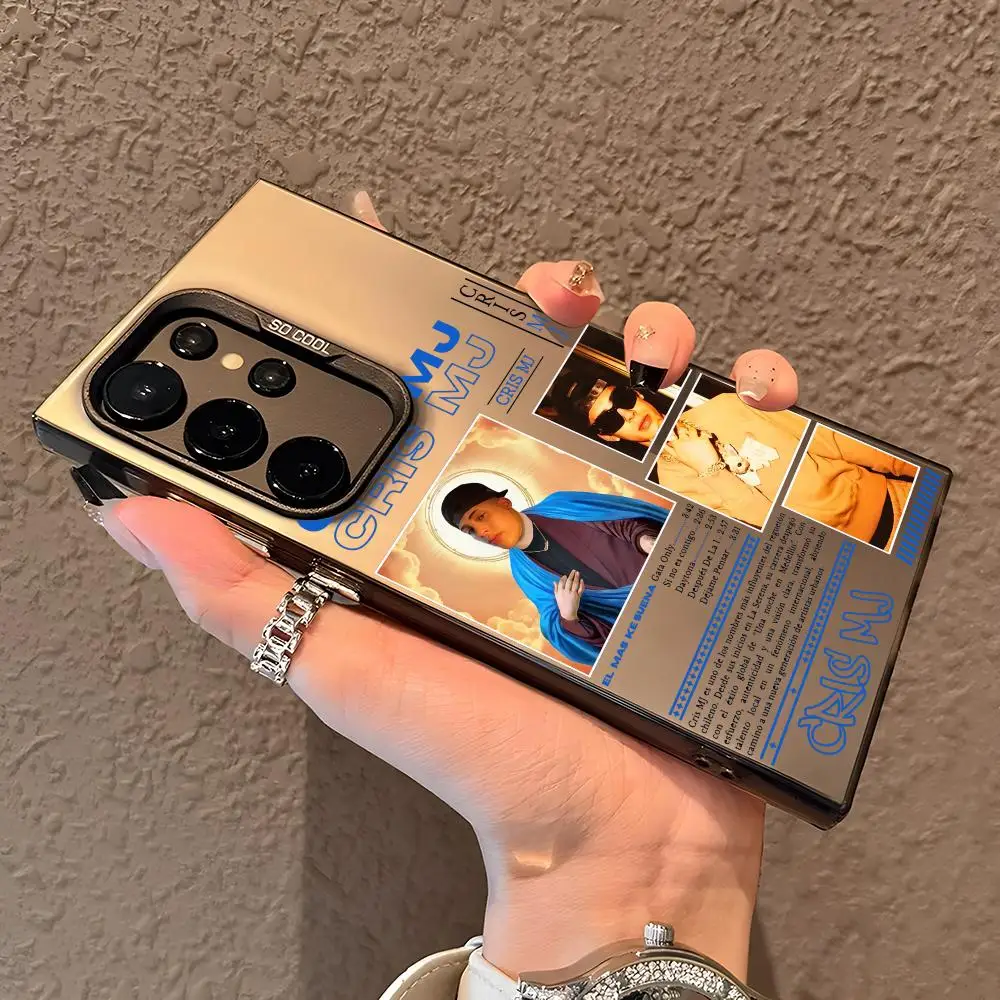 

C-Cris Mj Singer Rap Phone Case For Samsung Galaxy S25 Edge S24 S23 S22 S21 S20 Ultra Funda Silicone Silver Cover