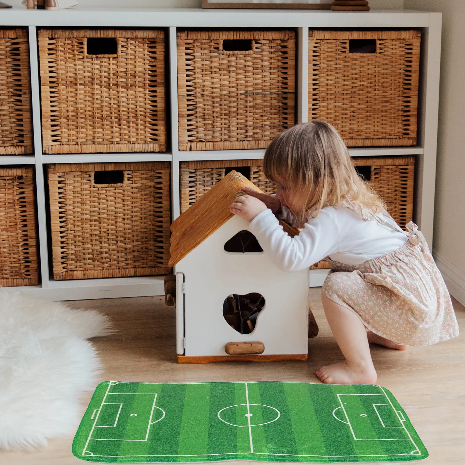 

Интерактивный футбольный коврик для игры пальцами 31.3x19.3, мини-футбольная настольная игра для всей семьи