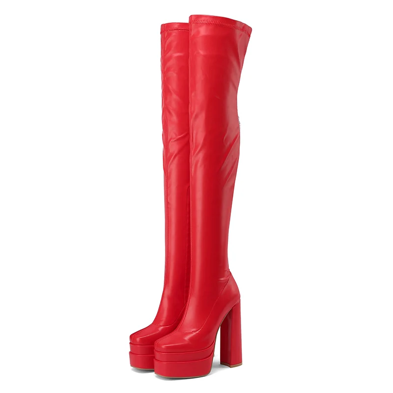 Women\'s Mid-Heels In Autumn and Winter 2022 New Ladies Leather With Fluff Thick heel Boots