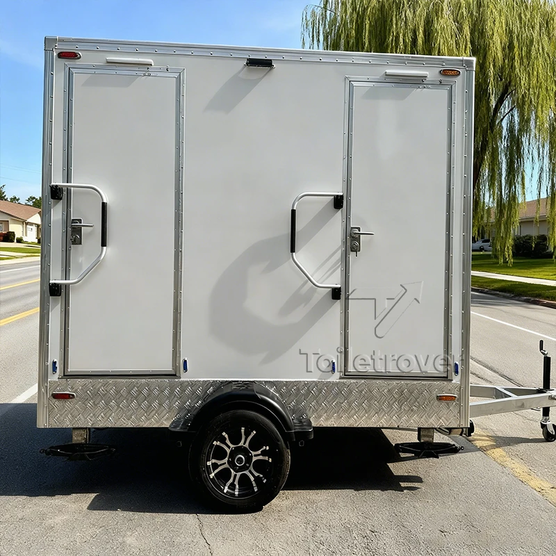 

High Quality Luxury Restroom Trailer Outdoor Mobile Bathroom Trailer Foldable Used Portable Toilet Trailers for Sale