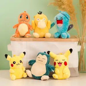الأصلي بوكيمون أفخم سلسلة المفاتيح ألعاب الكرتون Pikachu Charmander Psyduck Squirtle Snorlax Wobbuffet دمية أطفال لعبة كاواي أعلى 8 بيع روبوت الهاتف الخليوي - No3