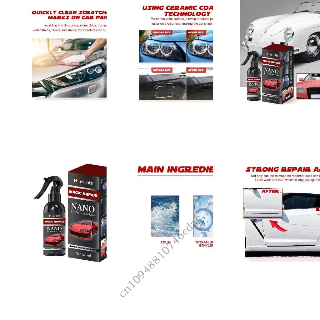 High Performances 120Ml Nanotechnology Coating Brightening Liquid Enhances Paint Durability 