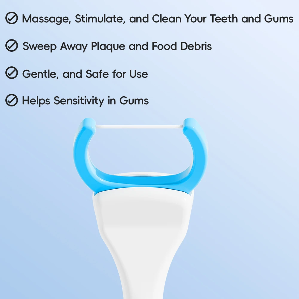 متوافق مع مقبض فرشاة الأسنان الكهربائية من فيليبس سونيكير، رؤوس فرشاة فلوسر البديلة، 20 قطعة من رؤوس استبدال الخيط