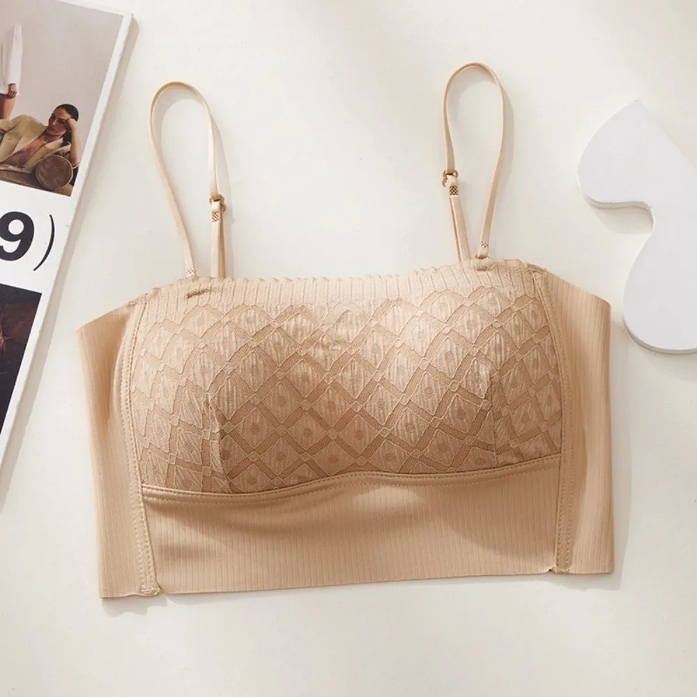 푸쉬업 레이스 무선 브라 노라인 처짐방지 레이스 노라인 베스트 브라 란제리 슬림핏 심리스 브라 스포츠