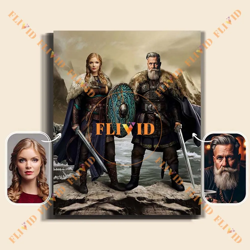 

Custom Movie Portrait Photo Personalized 2 People Couple Wall Pictures For Living Room Poster Wall Art Canvas Painting Unframed