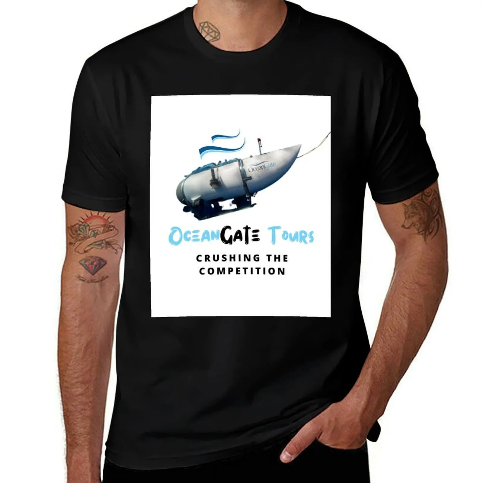 

OceanGate Tours - Crushing the Competition T-Shirt t shirts with prints anime tshirt T-Shirt