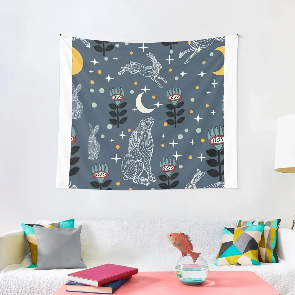 

Hare Moon Tapestry On The Wall Wall Deco Decorations For Room Christmas Decoration Tapestry