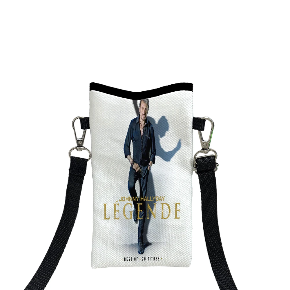 Johnny Hallyday Handytasche mit Umhängeband, exquisiter Musterdruck, Umhängetasche, Umhängetasche, Handytasche 3.3 – Detail 21