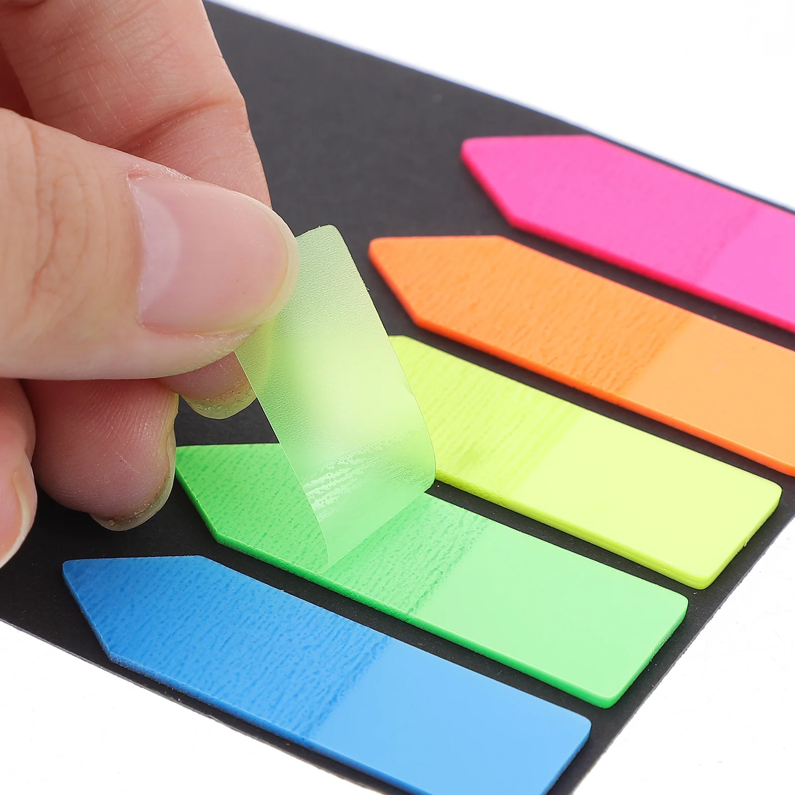 6 Sets Bar Transparent Notes Bookmarks Student Use Journal Stickers Aesthetic Pet Paper Tabs for Notebooks