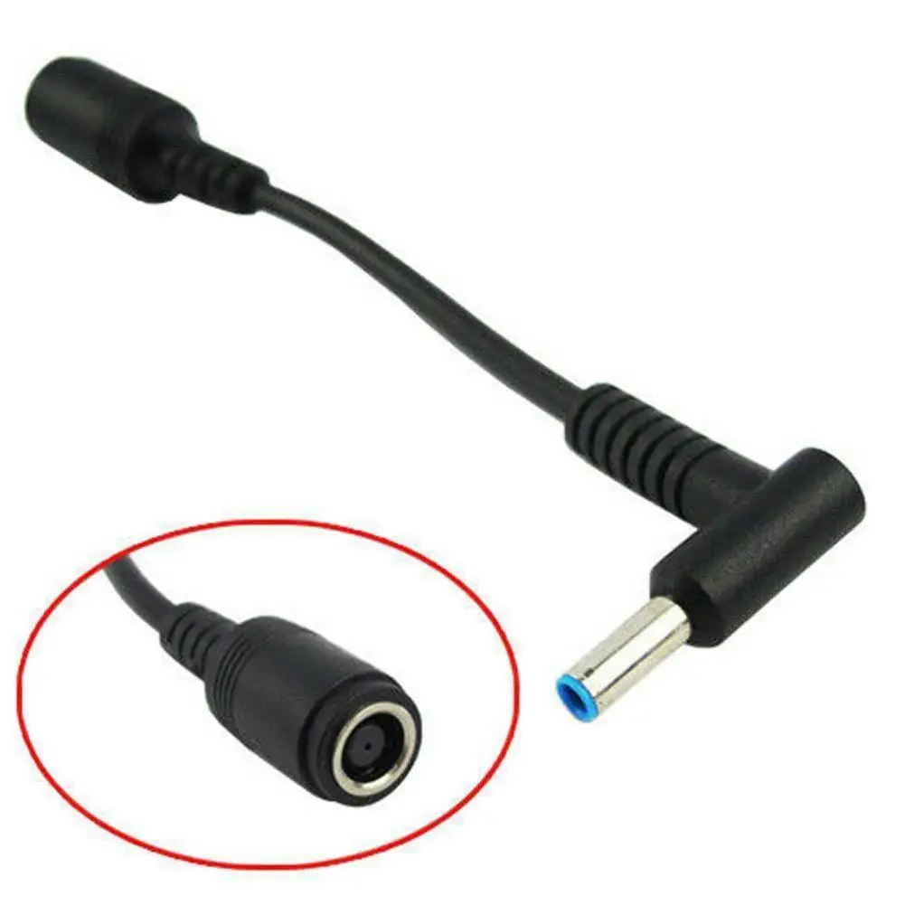 7.4mm X 5.0mm Female To 4.5mm X3.0mm Male Charger Adapter Power Connector Converter Cable DC Jack For HP Envy Pavilion G1 G2 G3