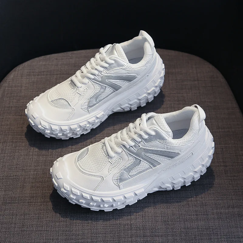 

Fashion Couple Sneakers Mesh Breathable Casual Shoe Designer Thick-sole Vulcanize Shoes for Men Sport Running Shoes Tenis Hombre