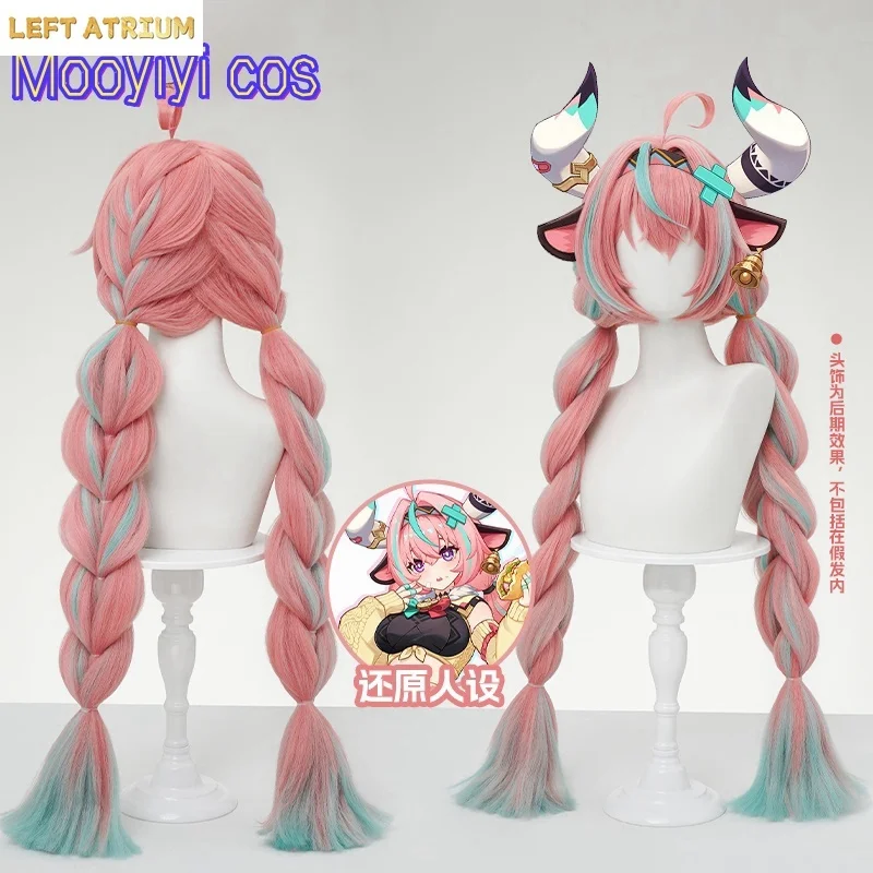 IN STOCK Newly Game Genshin Impact Varesa Cosplay Wig Halloween Party Christmas Role Playing Comic New Sexy wig Free cap 95cm view 2