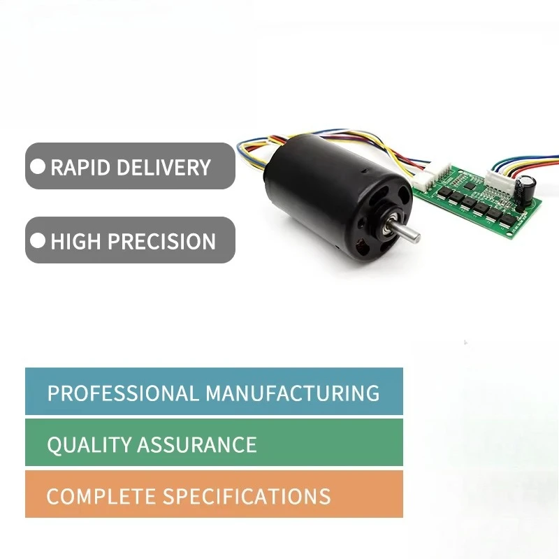775 Brushless DC Motor 12V Dual Ball Bearing Built-in Driver 485 Communication Available BLDC Motor