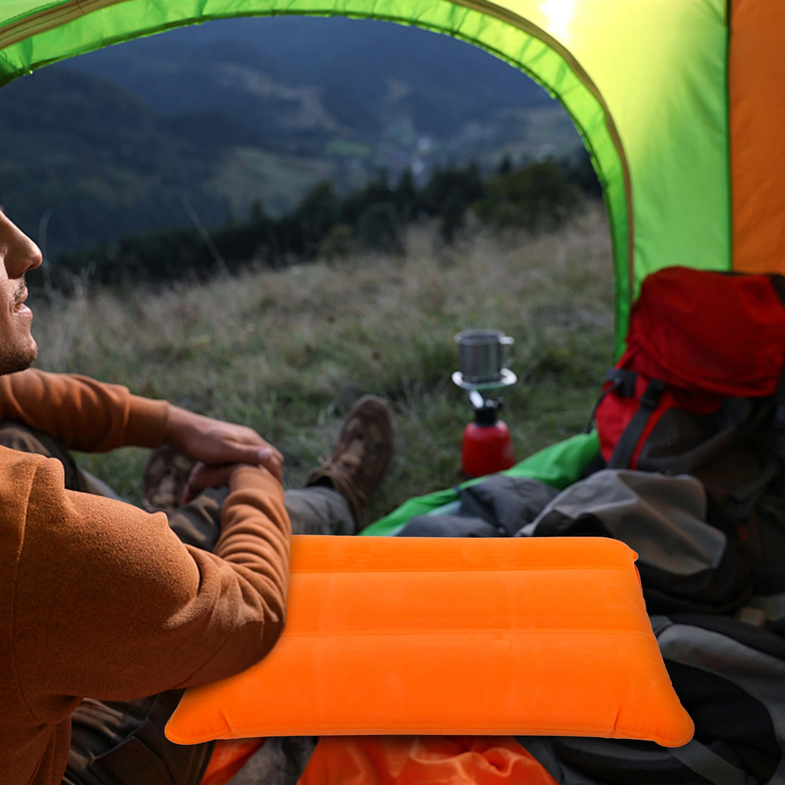 

Inflatable Travel Pillow for Camping Hiking Ultralight Backpacking Sleeping Portable Outdoor Nap Easy Inflation Lightweight