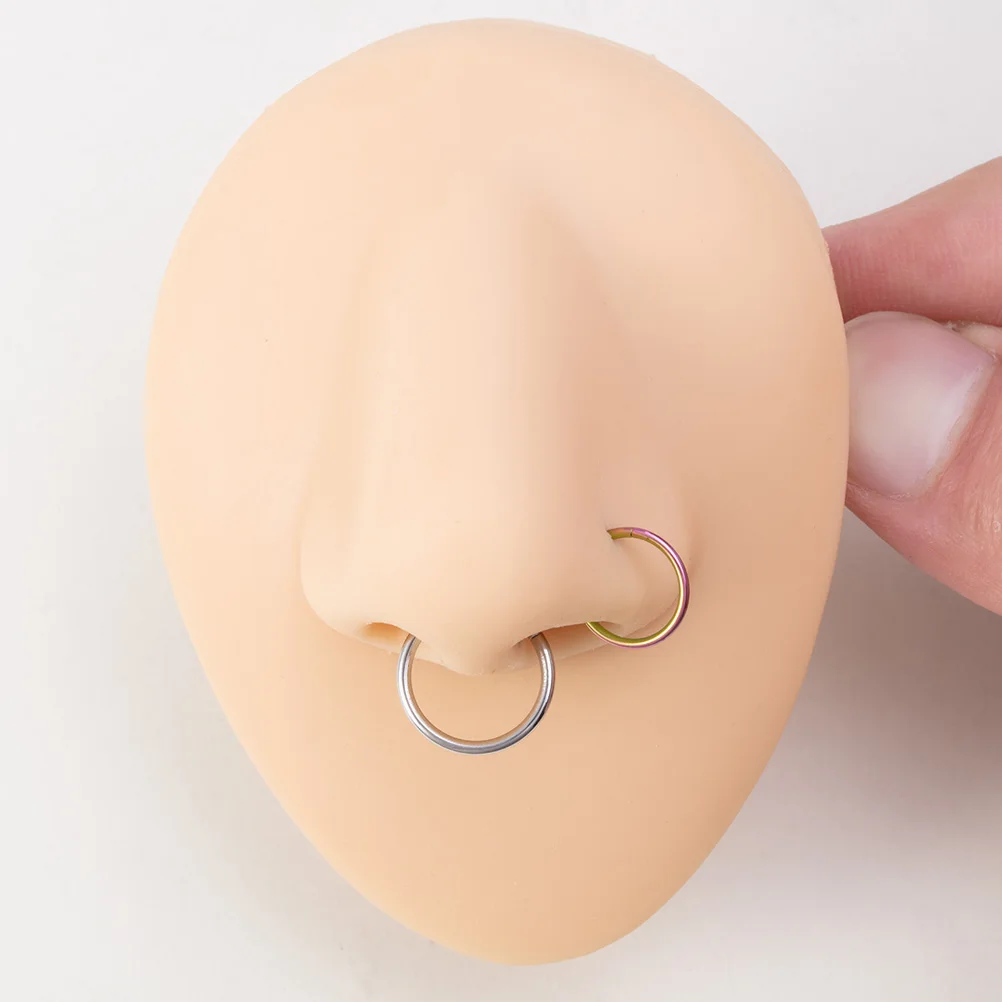 1pc 0,8-1,6mm Klapp Septum Clicker Segment Nase Ring Lip Ohr Knorpel Ohr Helix Körper Schmuck chirurgische Stahl Piercing Ring Hoop – Detail 3