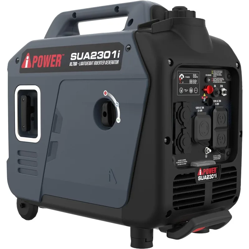 Portable Inverter Generator, 2300W RV Ready, EPA & CARB Compliant CO Sensor, Portable Ultra-Light Weight For Backup Home Use