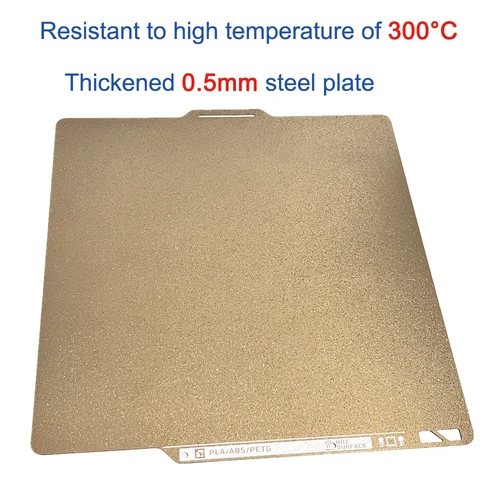 Imagen 2 del producto Placa PEI texturizada gruesa de doble cara de 0,5mm para Bambu Lab P1S X1C A1 P1P 257x257mm Bambulab X1 carbono P1P accesorios para focas