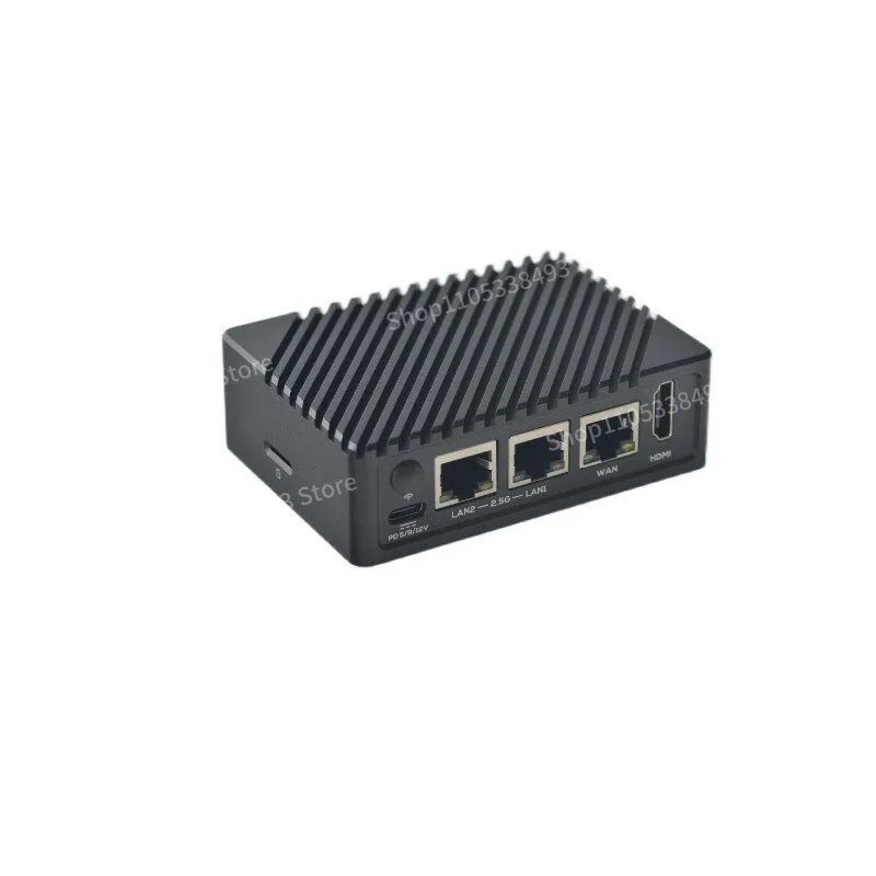 For R5S Router, Dual 2.5G + Gigabit Mini Development Board CNC All-metal Case RK3568
