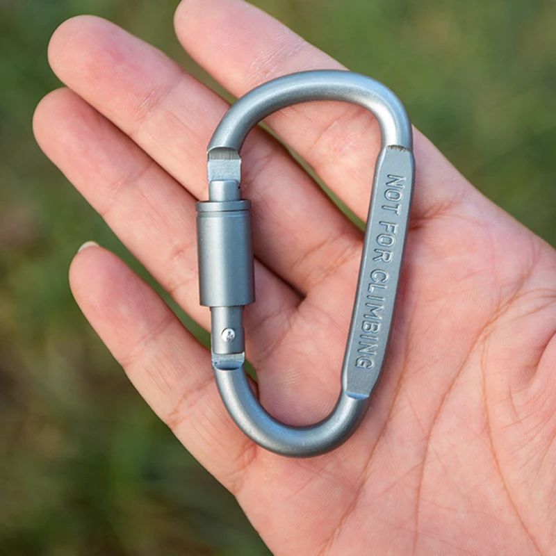 3 stücke/6 stücke/12 teile Karabiner Set Für Schlüssel Camping Überleben EDC Outdoor Schlüsselbund Clip Legierung Aluminium Taktische Karabiner haken Karabiner – Detail 6