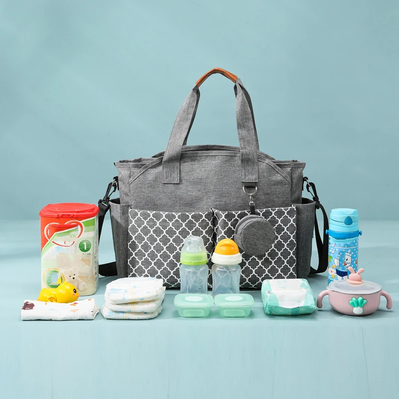 Fashion Large Capacity Waterproof Single Shoulder Diagonal Cross Mommy Bag Outgoing Travel Bag Diaper Bag