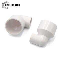 PVC Reducing Adapter Elbow Vacuum Adapter For Cyclone Separator Vacuum Hose Adapter Hose Connector Reducer 50mm to 25/32/40mm