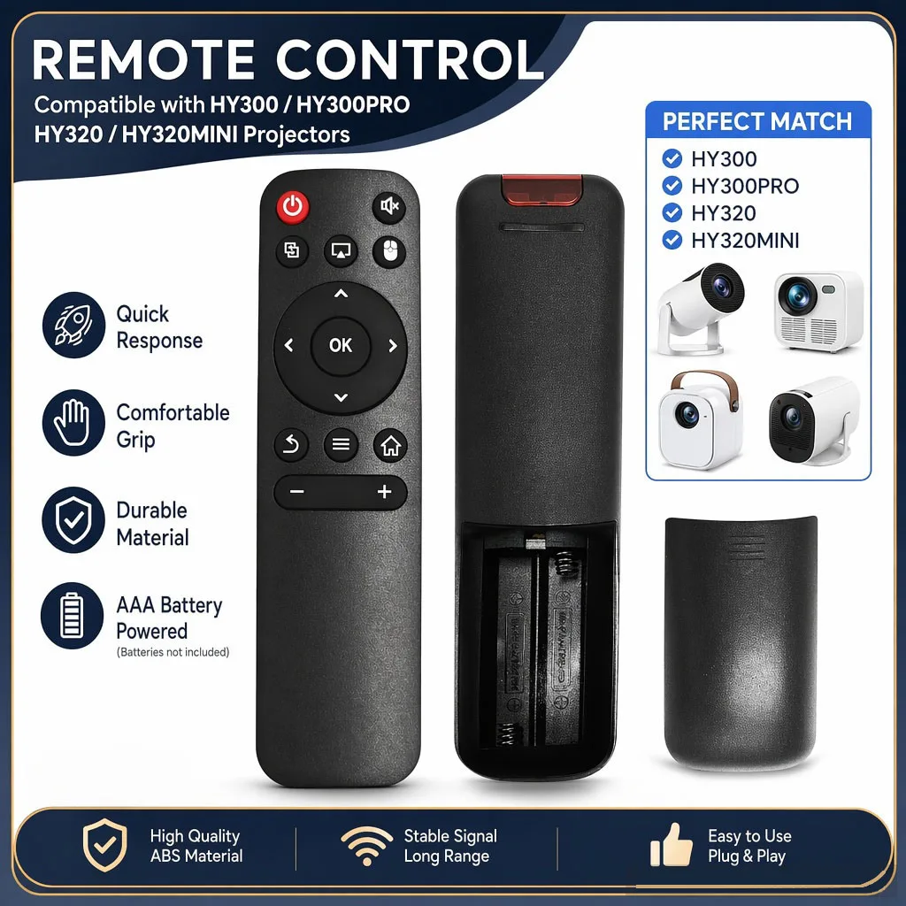 Original Replacement Remote Control for HY-300 HY-300 PRO HY320 HY-320 MINI Universal Portable IR Android Projector Controller