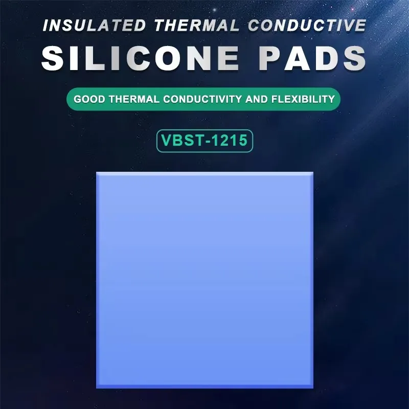 

Blue Insulated Thermal Conductive Silicone Pads Pre Cut for High Welding Soldering Repair Supplies Tools Kit
