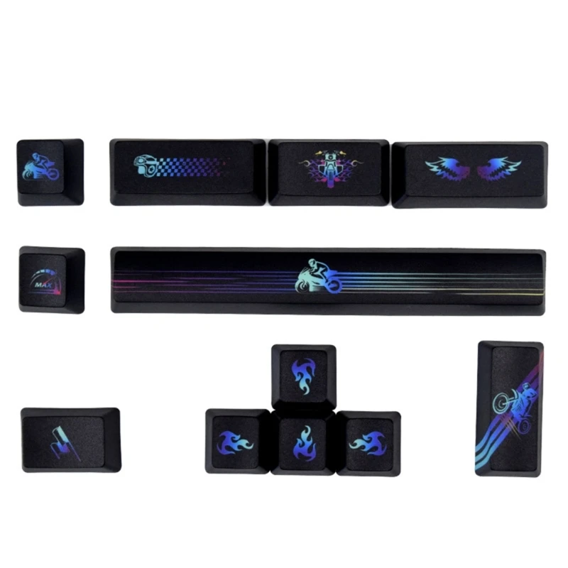 OEM-профиль колпачков клавиш CMYK для переключателей Cherry-MX SPACE ENTER набор ключей E65C