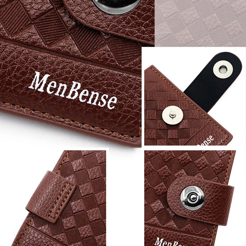 Portefeuille court pour hommes, nouveau, porte-monnaie Simple avec nom gravé, porte-cartes à boucle magnétique, Design Slim, 2022