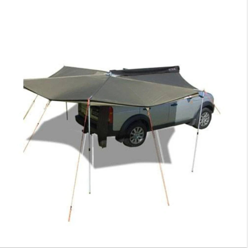 

unique Roof top tents awning side fan-shaped portable folding field camping trailer car outdoor side tent