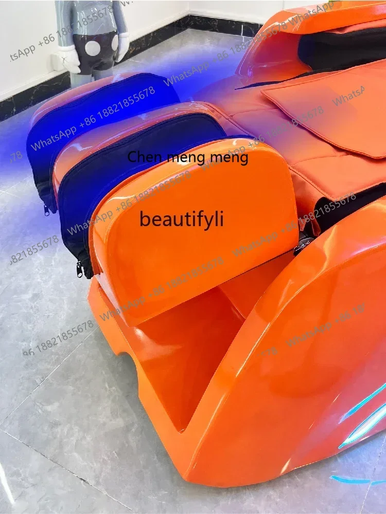 X سرير شامبو للتدليك الكهربائي الذكي، سرير علاج لتدوير المياه وتبخير الرأس #4