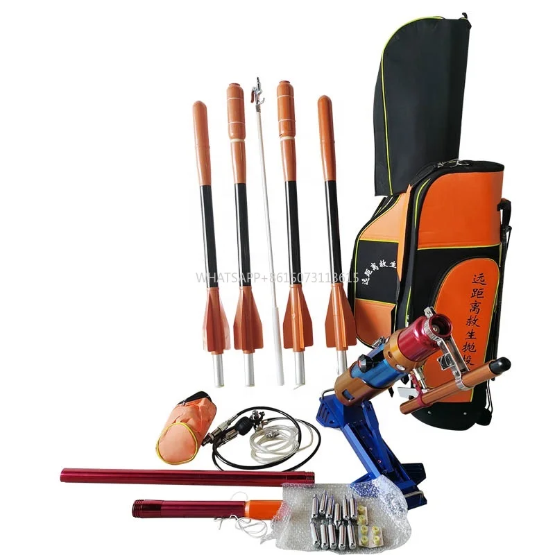 ODETOOLS Strumenti di salvataggio dell'acqua antincendio marino Linea pneumatica Lancia di lancio di razzi Lanciatore di linea salvavita