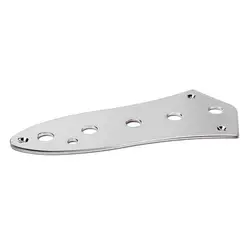 Shiny Steel 5 Holes Control Plate for Jazz Bass  Control Plate Guitar Chrome