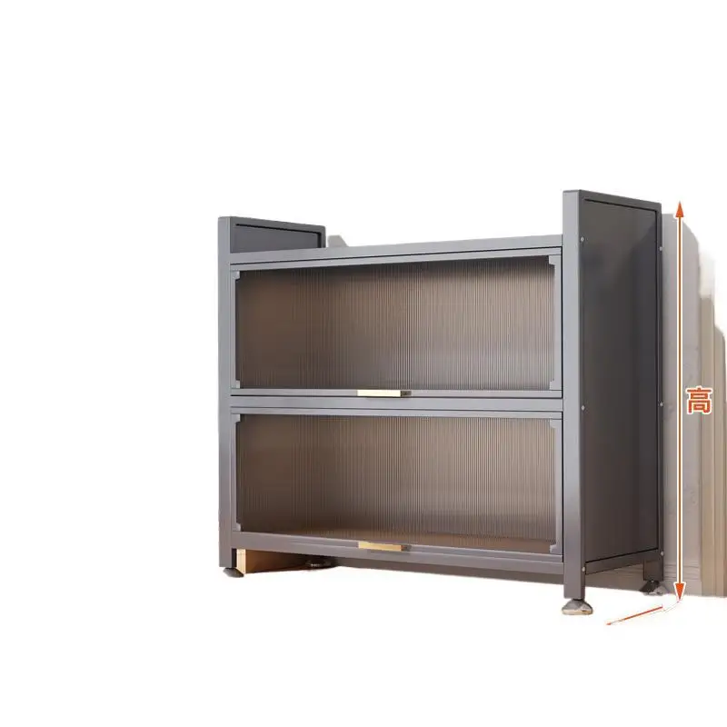 

Balcony Storage Cabinet Bedroom Living Room Multi-layer Children's Shoe Cabinet Household Steel Simple10