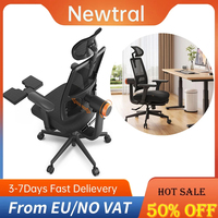 NEWTRAL magich-BP Ergonomic Chair with Footrest, Auto-Following Backrest, Adaptive Lower Back Support with Water Proof, Anti-Static