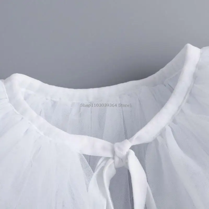 Victorian Ruffled Halshollar Dekorative Tulle Medieval Cosplay