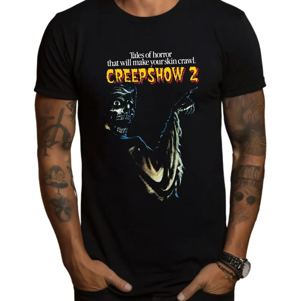 Camiseta de la serie creephow 2, camisa de terror, color negro, S-3XL