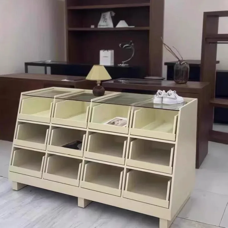 Cabinet Nakajima Taiwan Children's Clothing Store Nakajima Cabinet Jewelry Cabinet Ornament Display Table Glass Flow