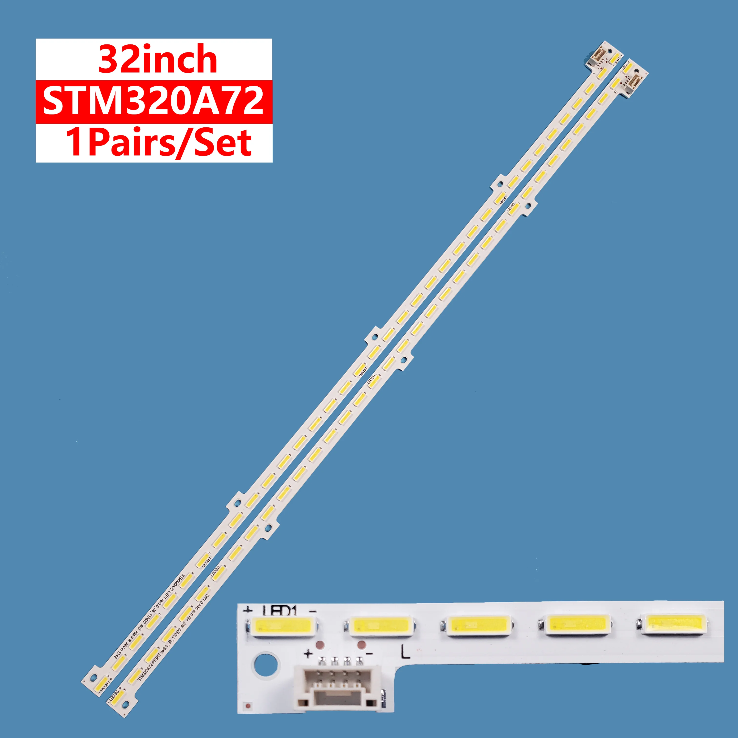 TV LED backlight STM320A72-LEFT/RIGHT rer3.0_36_110823 36LED 3V135ma 2PCS/SET for 32 inch TV STM320A72 TV LED