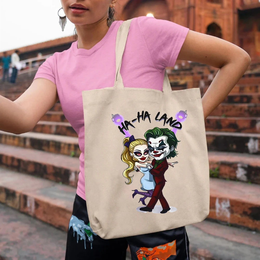 Funny Joker 2 Parody Lagy Bags Gaga Women's Handbags Joker Dancing Tote Bags Ha Ha Land Women's Handbag's Gifts Luxury Handbags