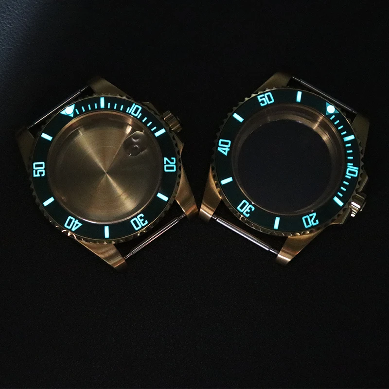 40mm Watch case C3 Luminescence Bezel Insert Sapphire Crystal Glass Fit Seiko NH34 NH35/36 Miyota8215 ETA2824 Movement Daytona