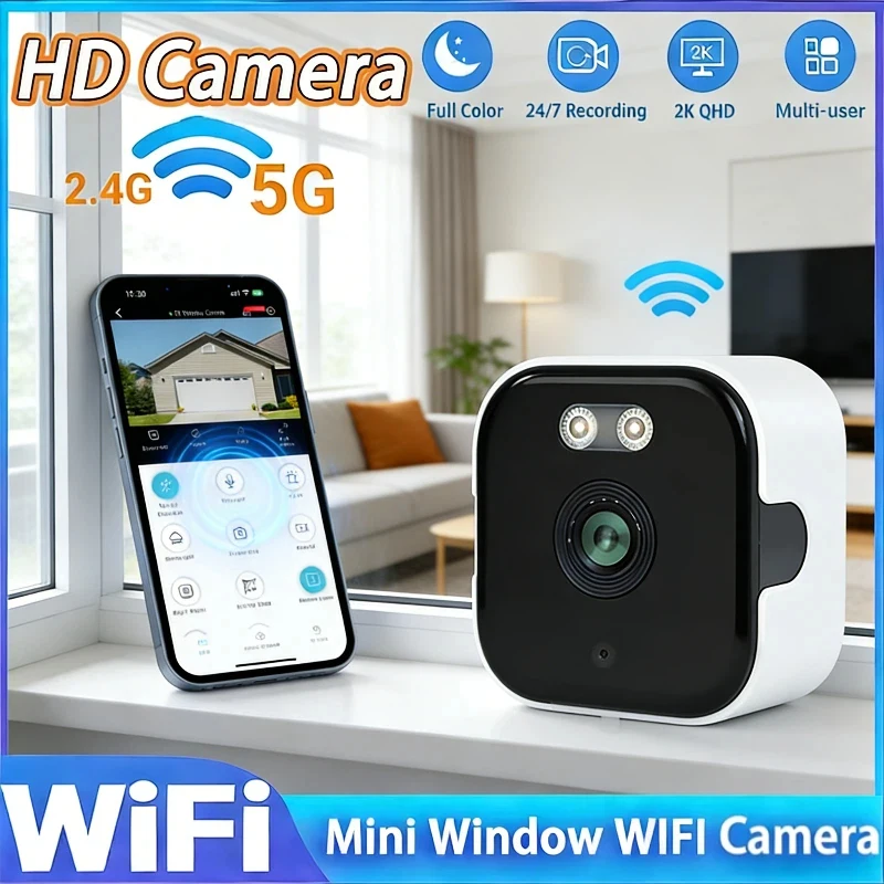 WiFi Camera Safety Monitor Mini 1080P HD Camcorders Indoors Night Version Video Intelligent Camera Security Protection
