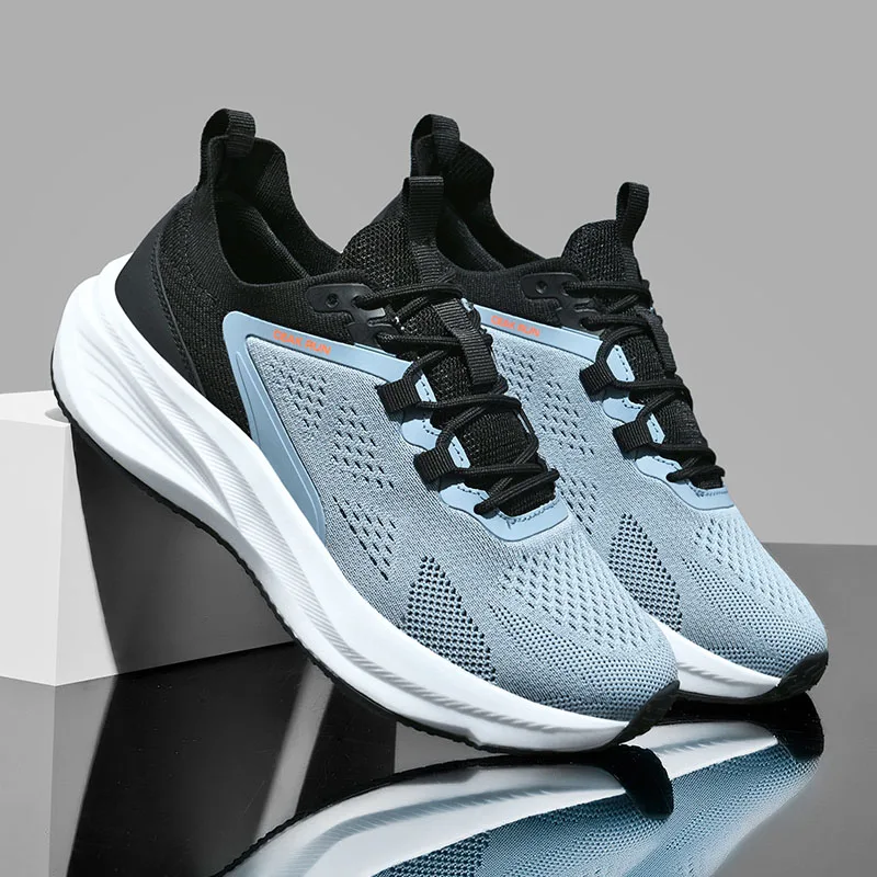 

Fashionable Men's Running Shoes Mesh Breathable Comfortable Lightweight Anti Slip Sports Shoes Casual Shock-absorbing Shoes