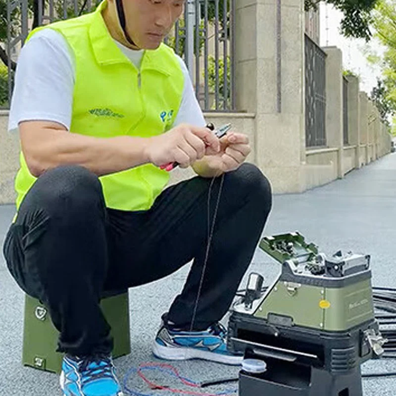 Machine d'épissure de fusion de fibres AI-20/AI-30, couperet de fibres en une étape, 6 moteurs, kits d'outils de compteur de puissance VFL