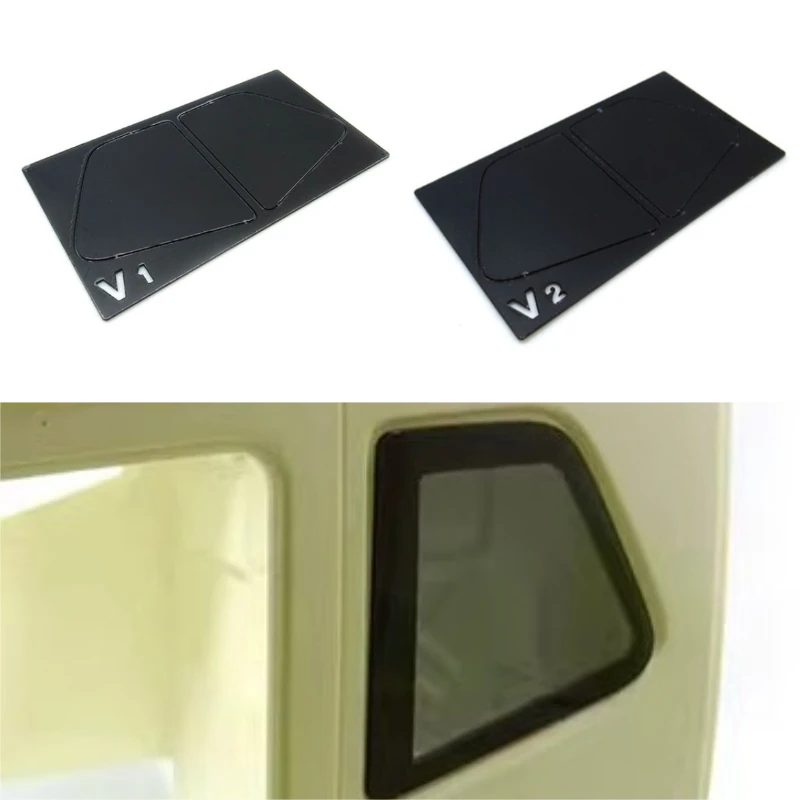 1pcs Small Side Window Panel for 1/14 Tamiya RC Truck Trailer Tipper FH16 750 56360 56375 56362 DIY Parts