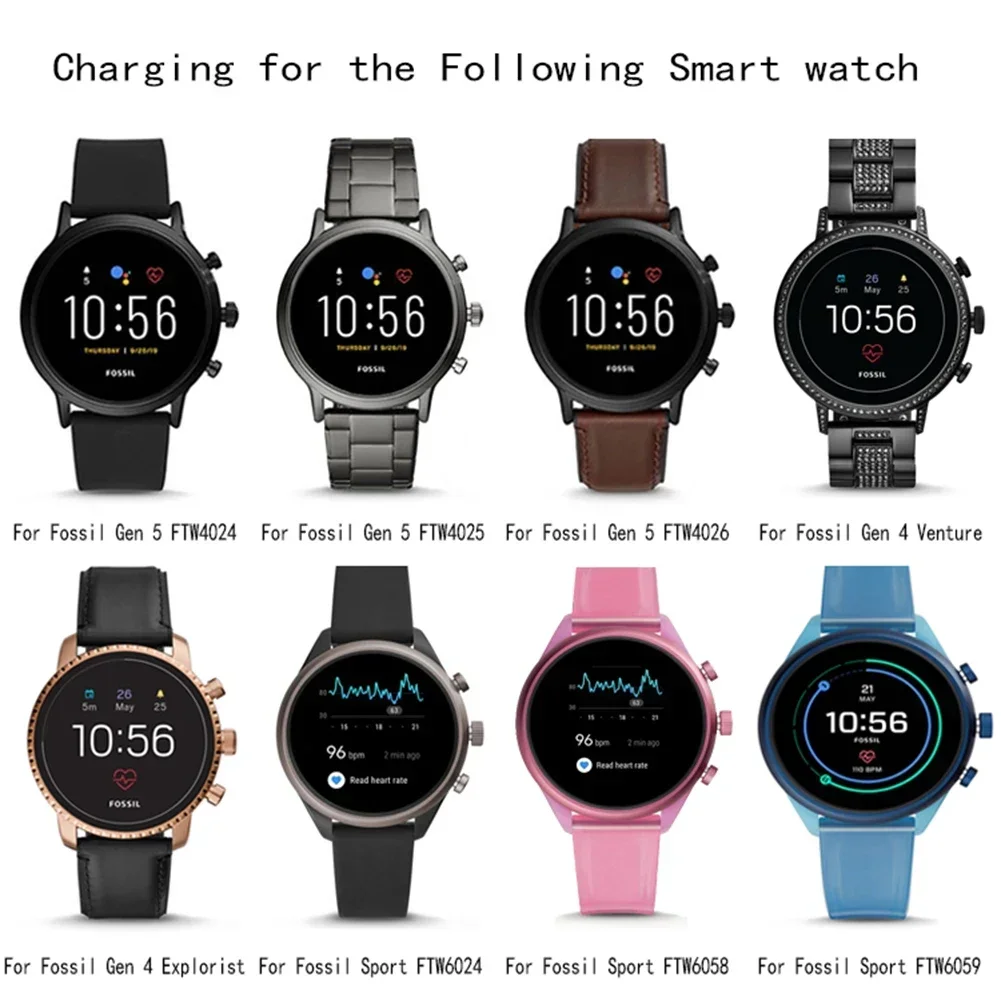 Charging Cable Power Supply for Fossil Gen 6/5/4 Sport Smart watch  - Fast Charging and Stable Performance