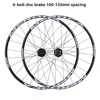 MTB バイクホイールセット 26 27.5 インチ 6 ボルトディスクブレーキホイール QR ハブ 120 クリックアルミ合金チューブレスレディマウンテン自転車ホイール 5