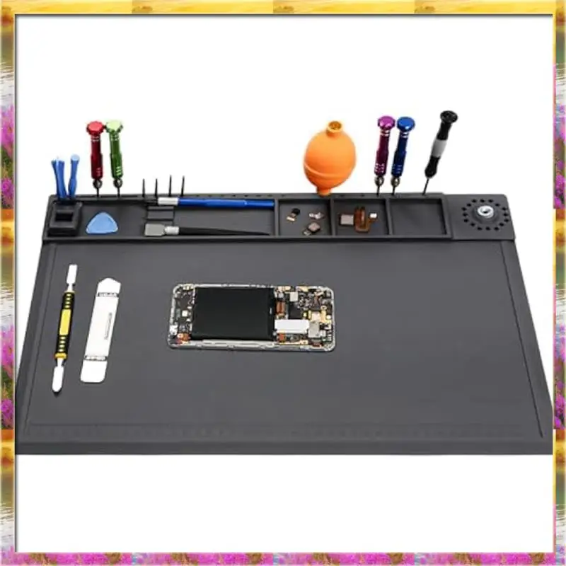 

【AB07 Price 】1 PCS Soldering Mat Insulation Repair Mat Expanding The Repair Area Electronic Repair Work Mat With Magnetic Area
